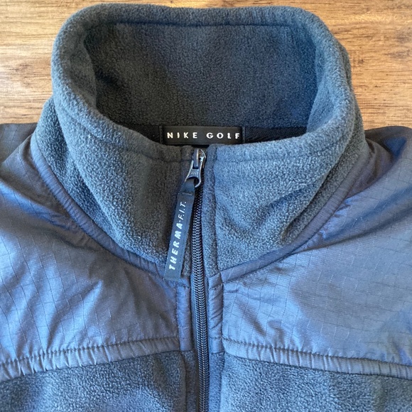 Nike Golf Therma-FIT Vest Full Zip Large Black Pockets Performance Outdoors - Picture 4 of 12